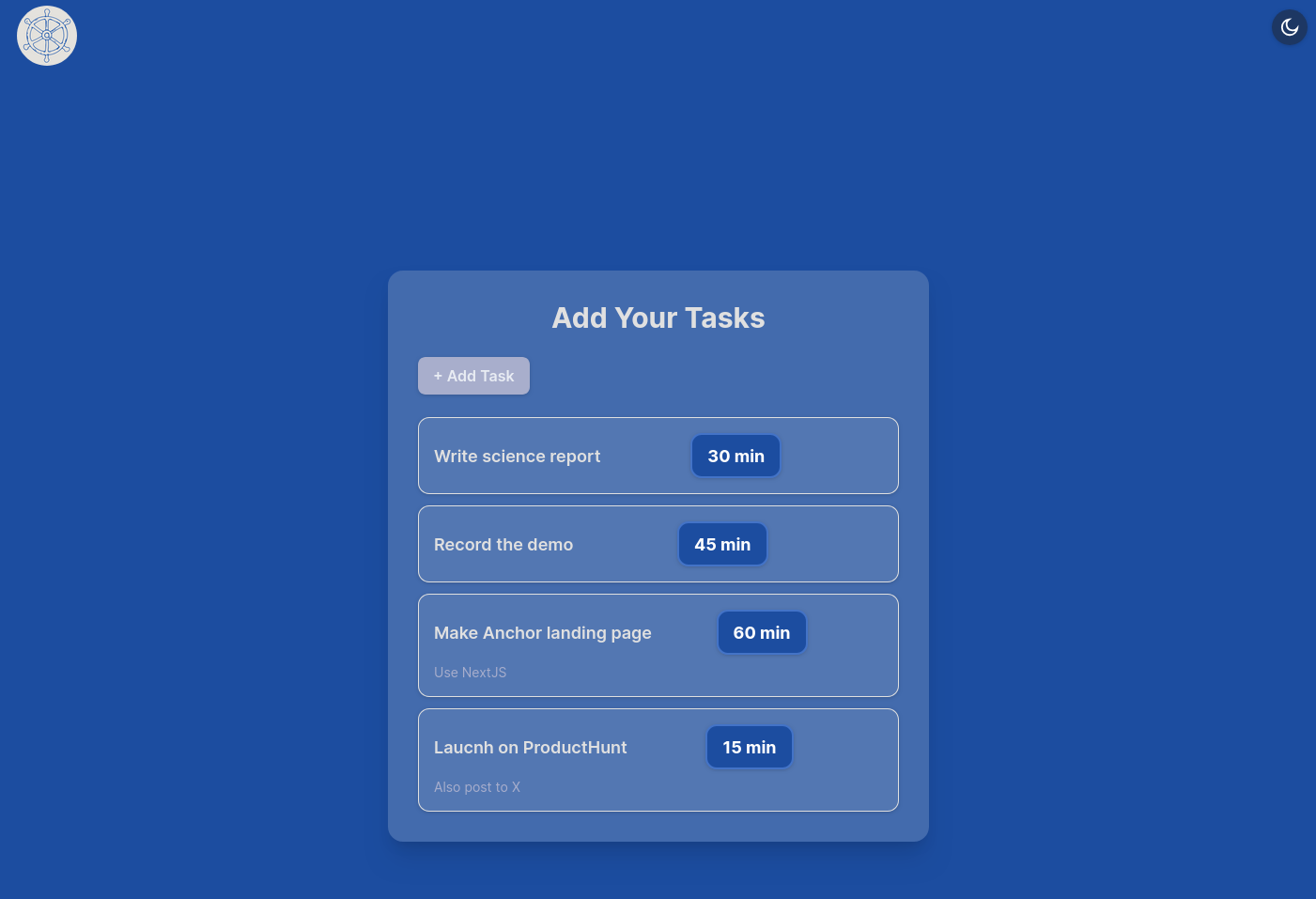 Anchor Productivity App